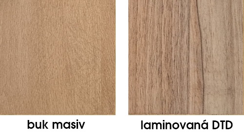 Dřevo masivní buk a lamino