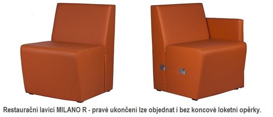 Sedací restaurační lavice MILANO